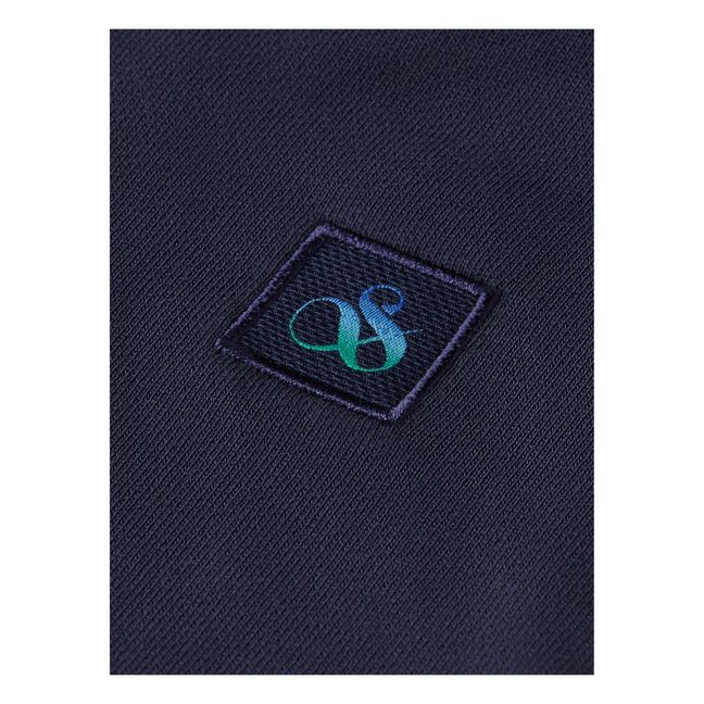 Sudadera con cremallera y logotipo | Azul Noche