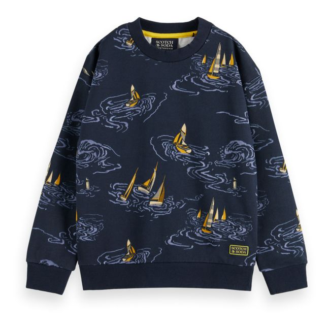 Sweatshirt Segelschiffe | Nachtblau