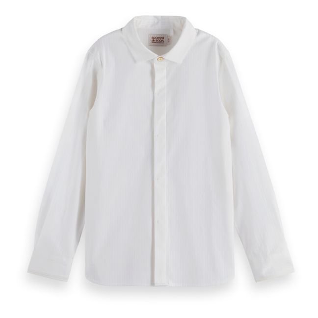 Classic collar shirt | White