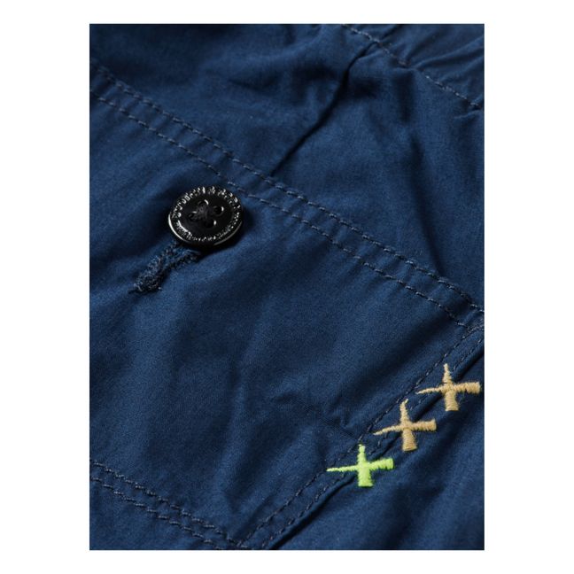 Fließende Hose Tasche | Nachtblau