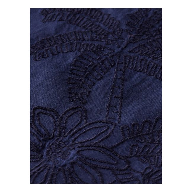 Kleid Palmen | Nachtblau