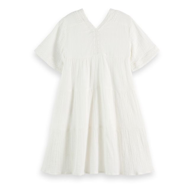 Robe Plissée | Blanc