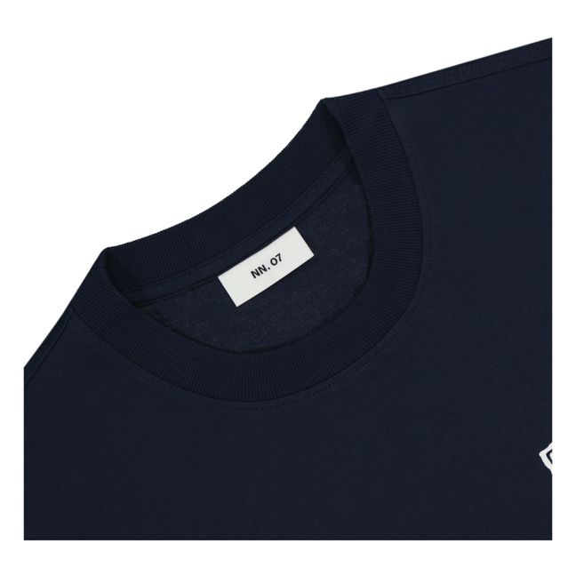 Adam 3209 Printed T-shirt Pima cotton | Navy blue