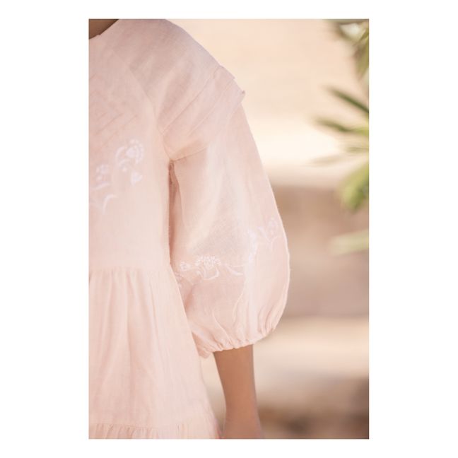 Linen dress | Pale pink