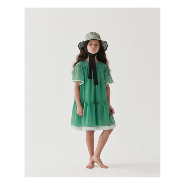 Robe Mousseline de Coton | Vert