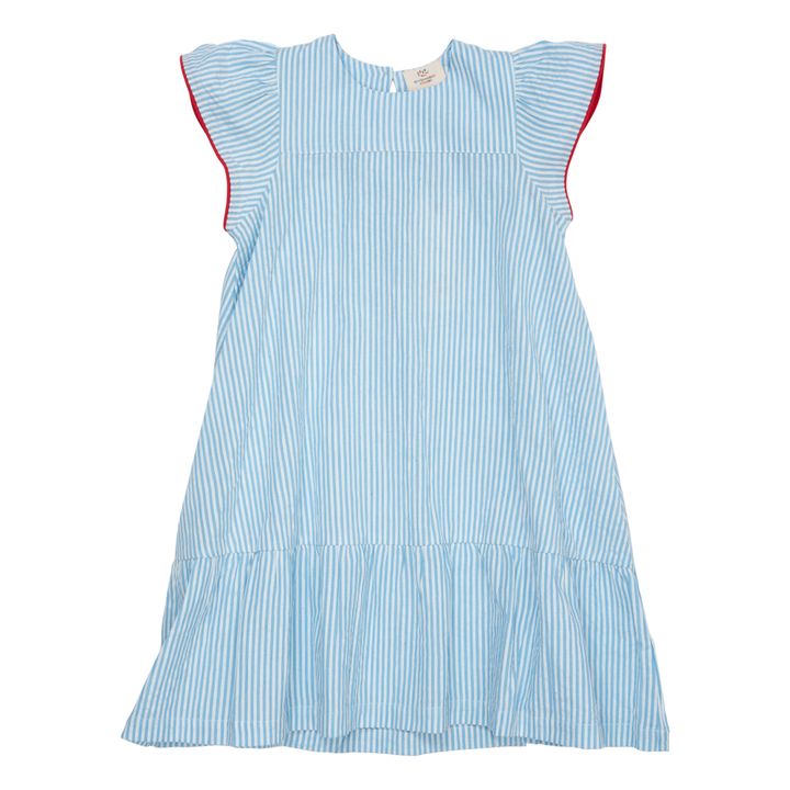 Light blue shop seersucker dress