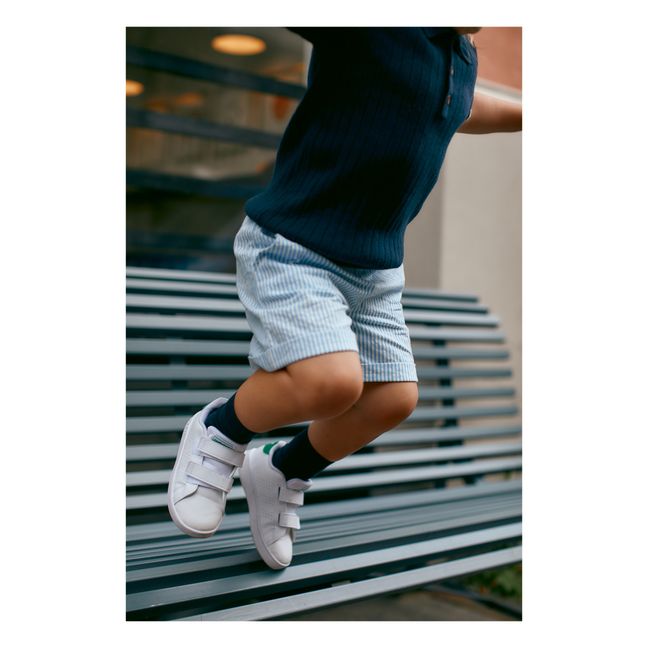 Seersucker shorts | Light blue
