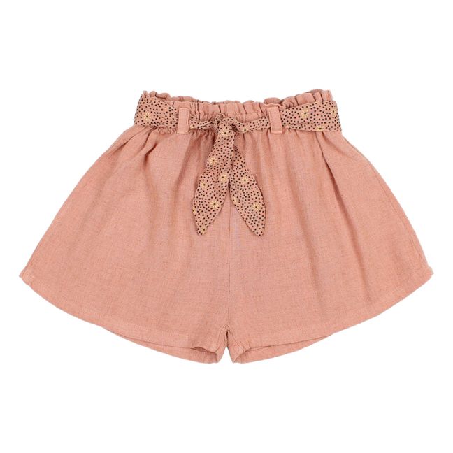 Fluid Linen Shorts | Dusty Pink