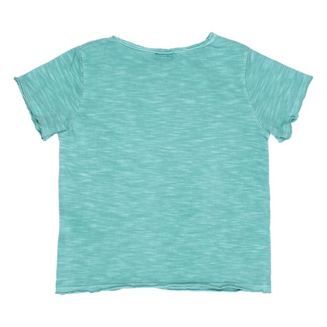 Exklusives Buho x Smallable - Ananas T-Shirt | Blaugrün