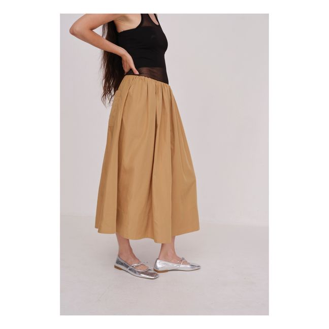 Miss Recycled Fibers skirt | Camel