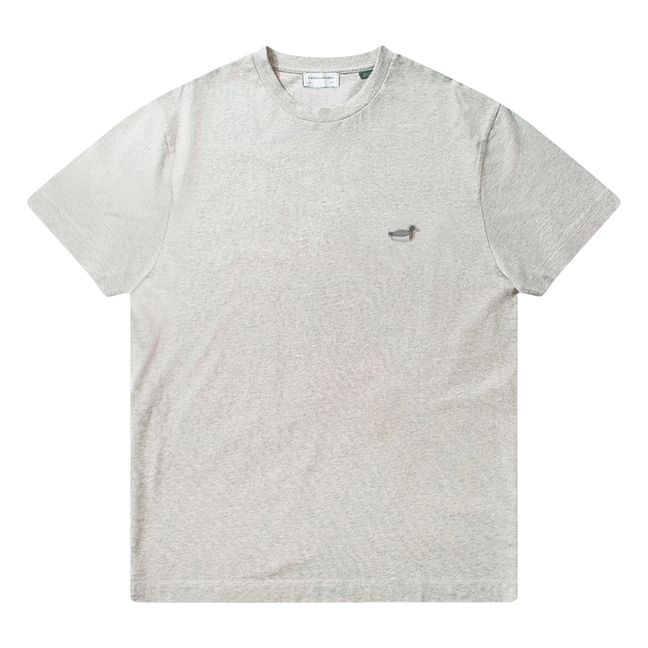Camiseta Duck Patch de algodón ecológico | Gris Jaspeado