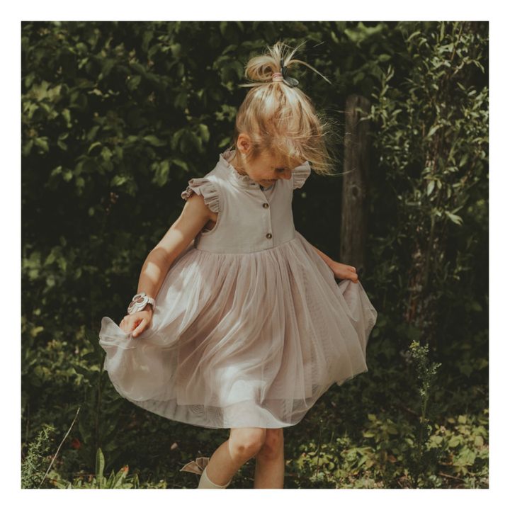 Donsje - Fleurance Cotton and Tulle Dress - Pale pink | Smallable