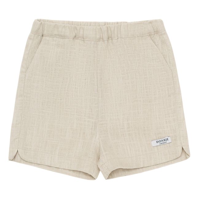 Pantalones cortos de lino Wavel | Crudo