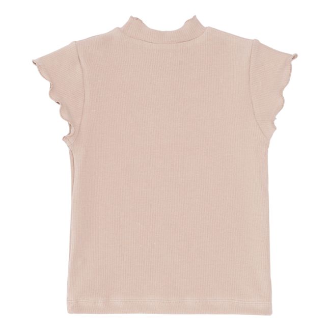 Aurore Organic Cotton Top | Pale pink