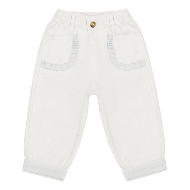 Pantalon Josefine Coton Bio | Blanc