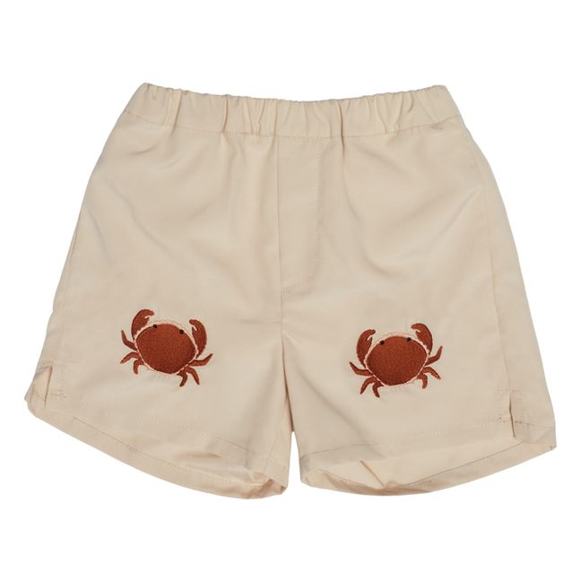 Badeshorts Seba Crab | Sandfarben