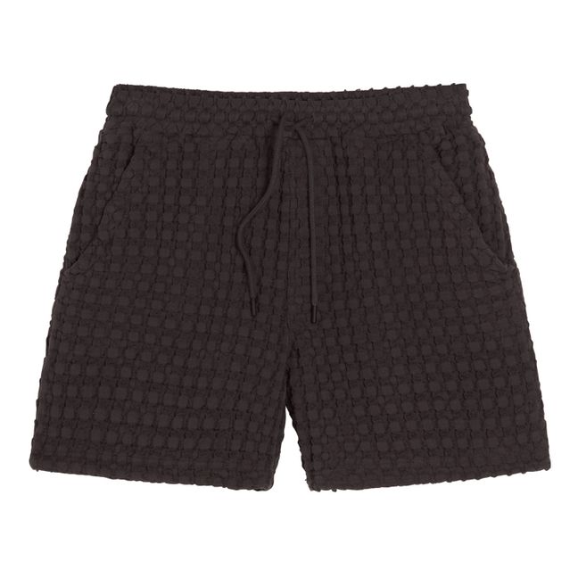 Porto Waffle Shorts | Black