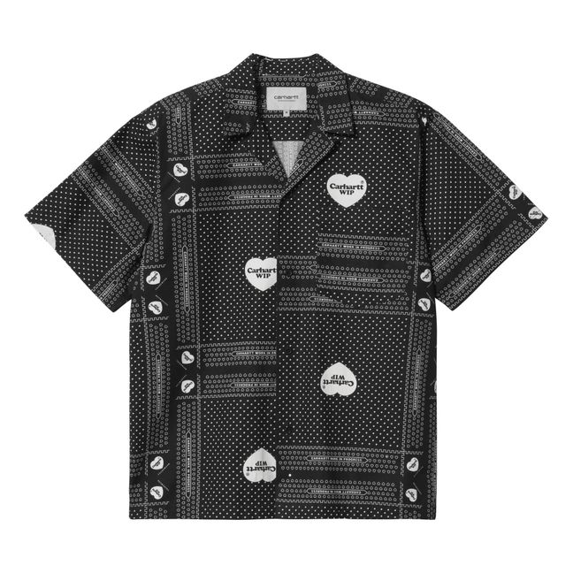 Heart Bandana blouse | Black