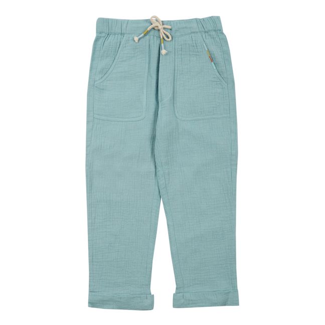 Pantalon Darshan Gaze de Coton | Bleu