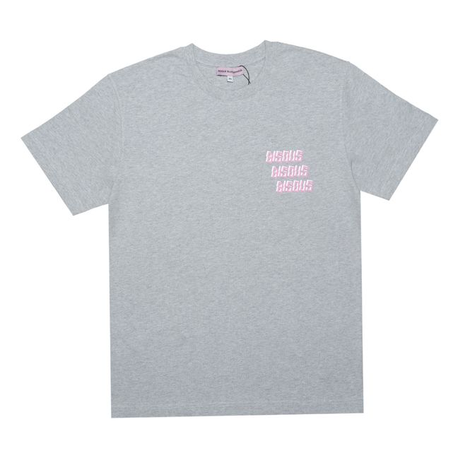 Bisous T-shirt x3 | Heather grey