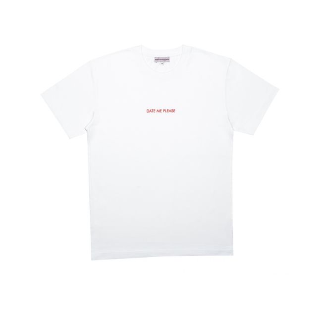 Date Me Please T-shirt | White