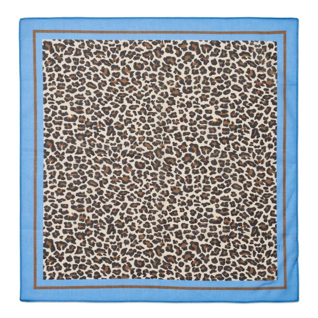 Bufanda de algodón orgánico con leopardo Kota | Leopardo