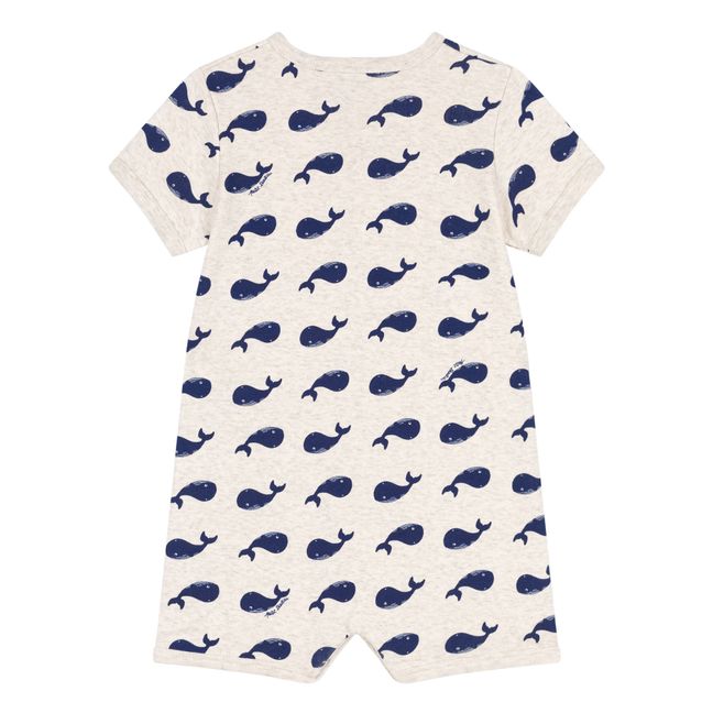 Pyjama Midja Whales | Heather grey