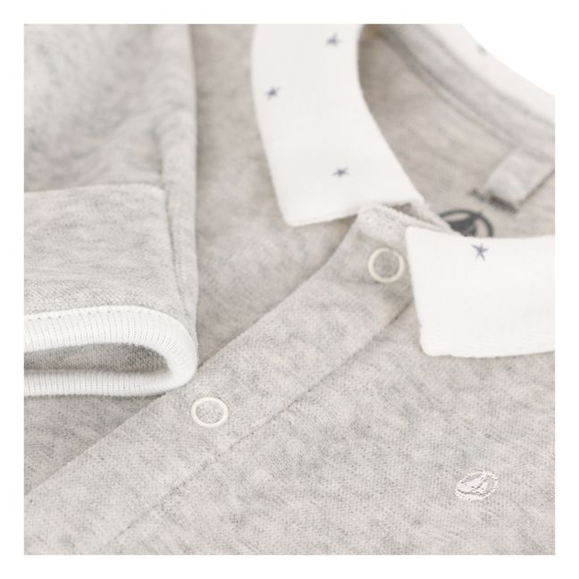 Pyjama Malotelli Velours | Grau Meliert