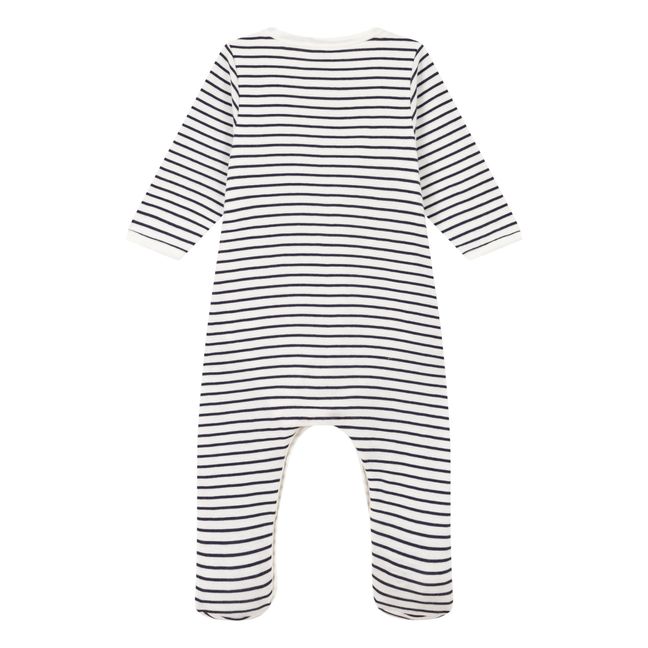 Striped Malo pyjamas | Navy blue