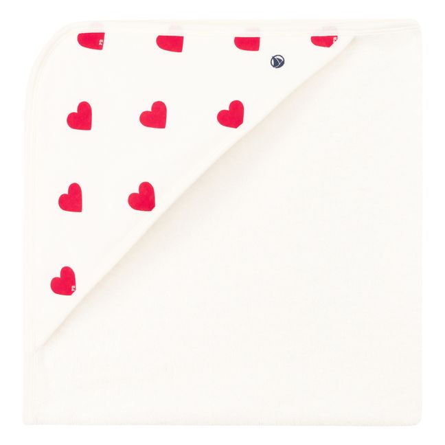 Quadrato da bagno Madela Hearts | Bianco