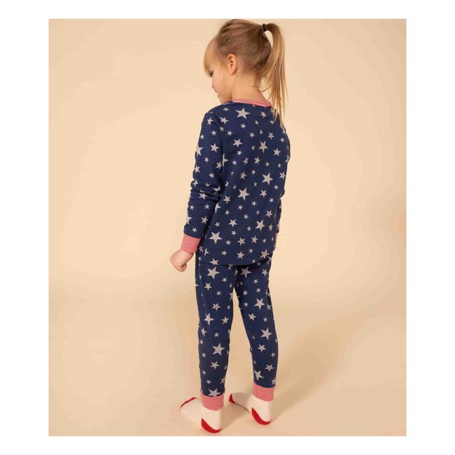 Conjunto de pijama y antifaz Estrellas | Azul Marino