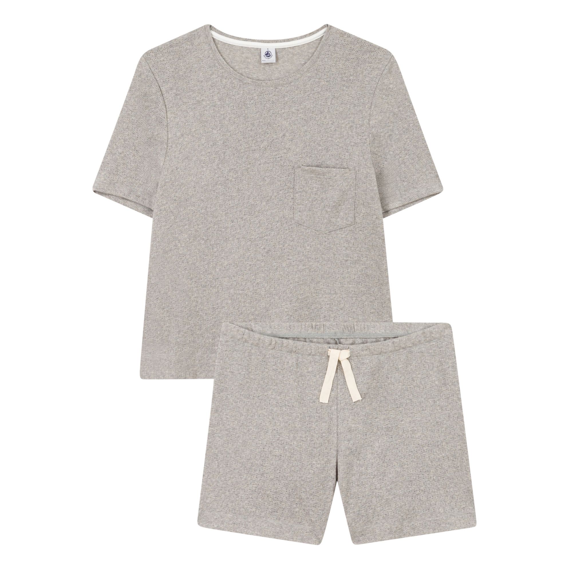 Pyjama Short Mades Ajour Collection Femme Gris chin