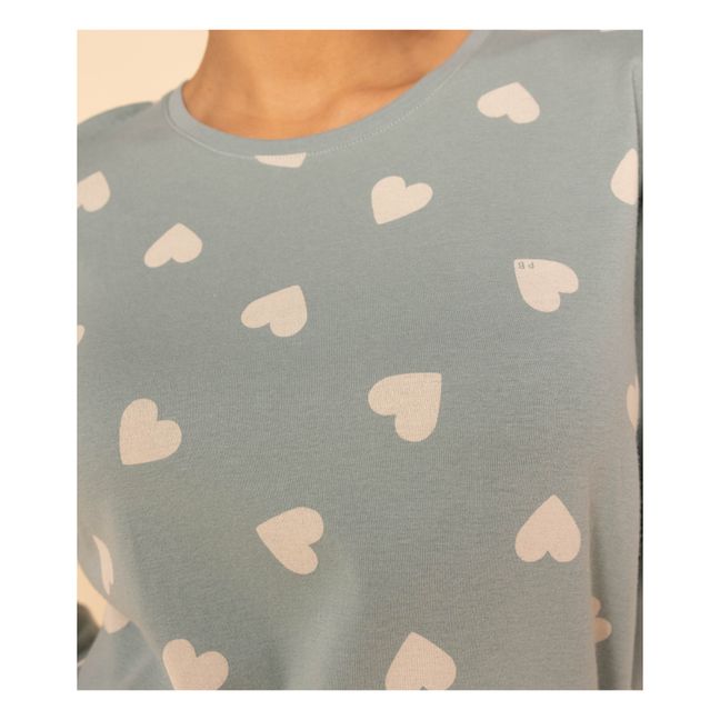 Pyjama-Set Madiane Herzen - Damenkollektion | Salbei