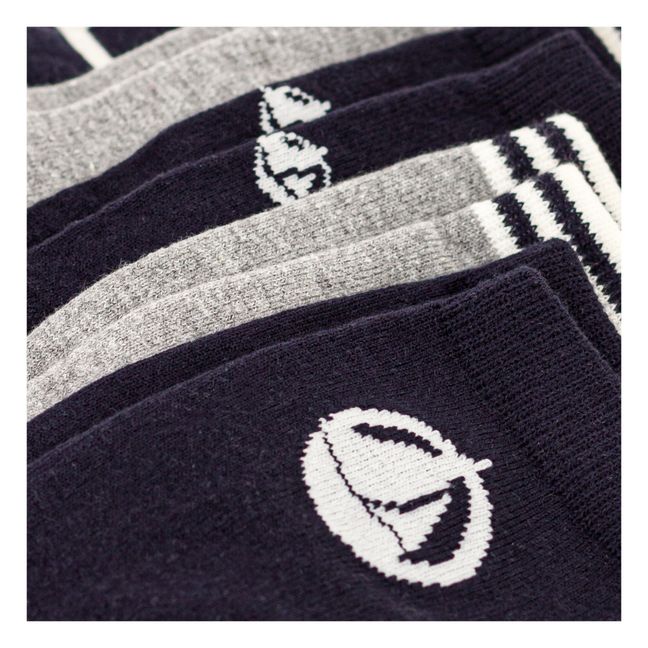 Pack of 5 Logo Socks | Navy blue
