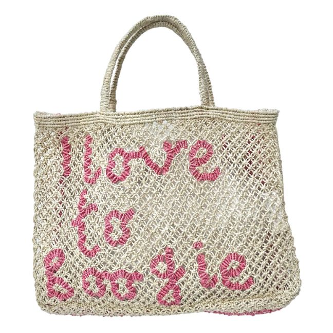 Small Basket I Love To Boogie | Powder pink