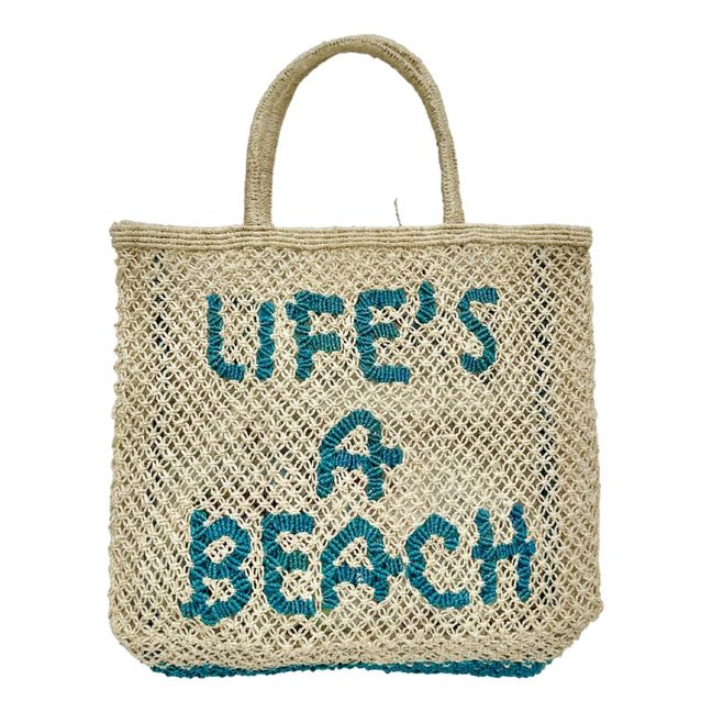 Panier Large Life's a Beach | Turquoise