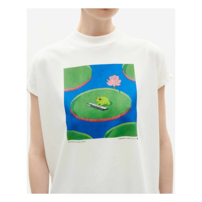 Volta Frog organic cotton T-shirt | White
