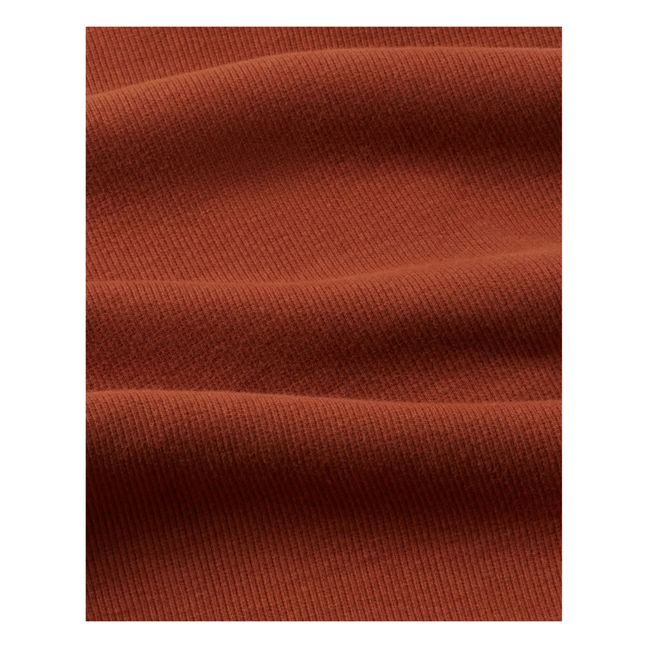 Harriet Top de algodón orgánico | Rojo ladrillo