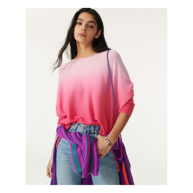 Jessy Dye Cashmere Sweater | Candy pink