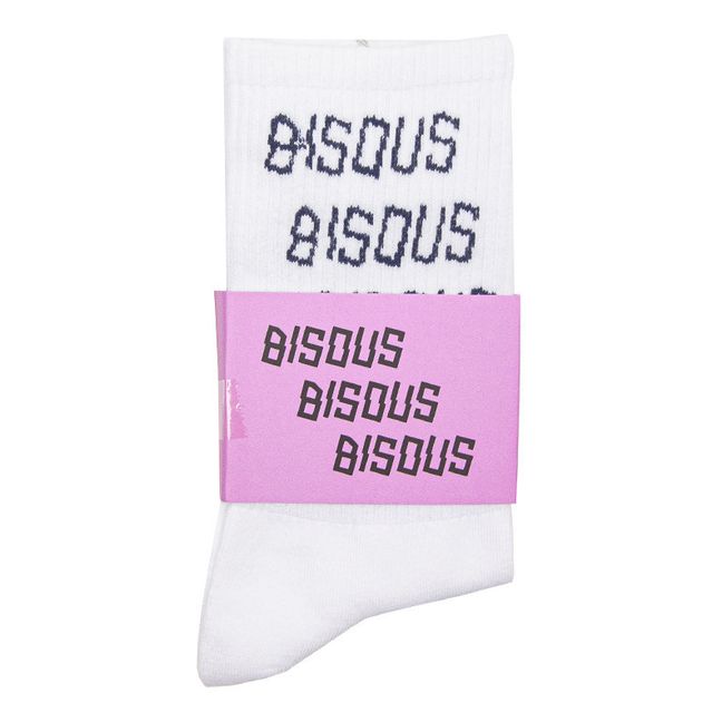 Chaussettes Bisous | Blanc