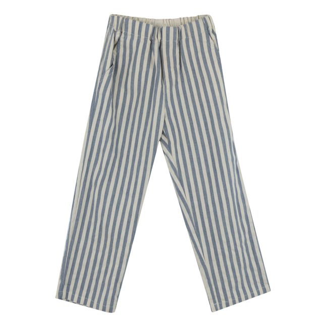 Saint Tropez Striped Trousers | Indigo blue