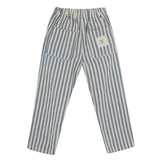 Saint Tropez Striped Trousers | Indigo blue