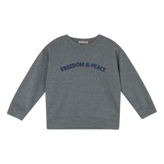 Sweatshirt Freedom | Grau Meliert