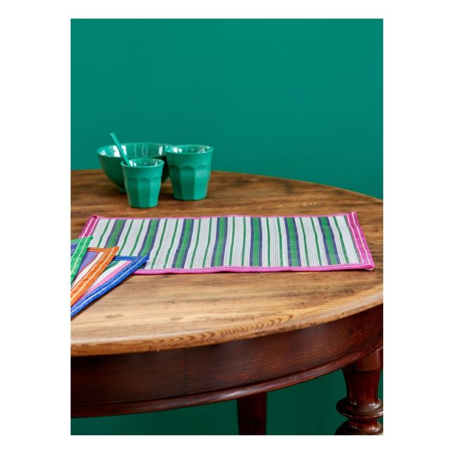 Gestreiftes Tischset | Grün
