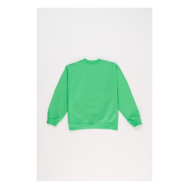 Sweatshirt La Belleza Bio-Baumwolle | Grün