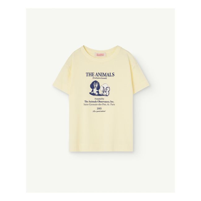T-Shirt Rooster Hund | Blasses Gelb