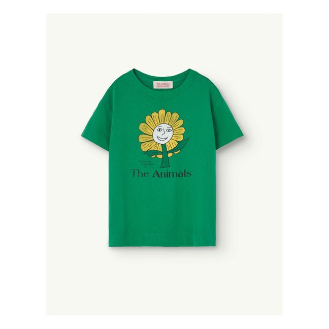 Rooster Flower T-Shirt | Green