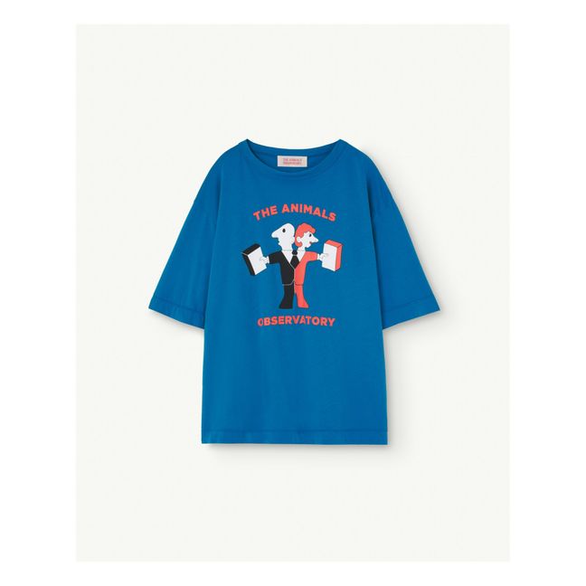 T-Shirt Rooster Oversize | Bleu
