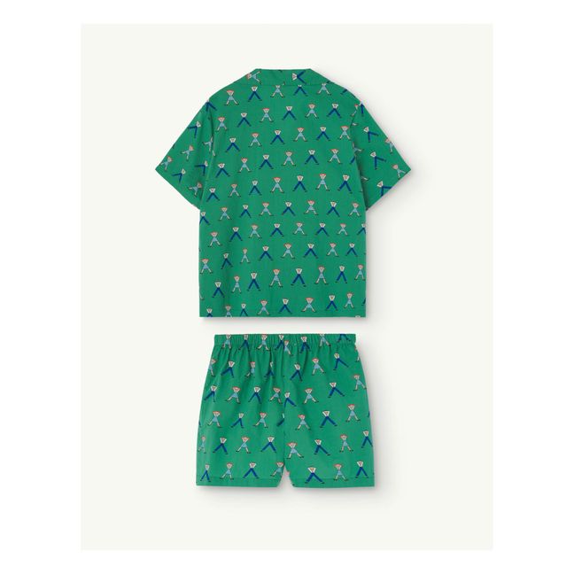 Set camicia e pantaloncini Magpie | Verde