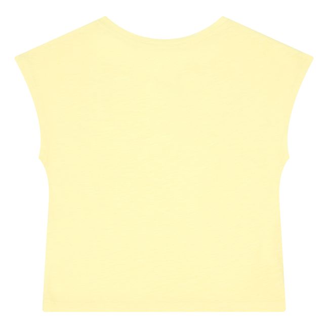 Organic cotton short-sleeved T-shirt | Pale yellow
